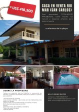 CASA AMUEBLADA EN VENTA UBICADA EN RIO MAR, SAN CARLOS
