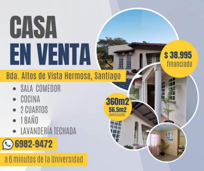 Casa en Venta en San Martín Santiago, Veraguas